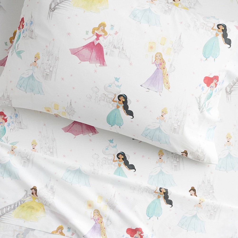 Pottery Barn Kids Princess Sheet and pillowcase